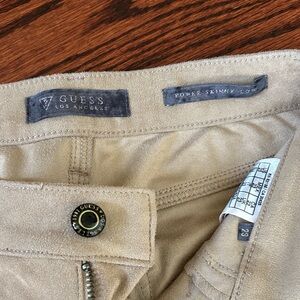 GUESS womans Beige Power Skinny Chinos